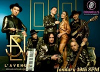 a group of musicians posing for a photo